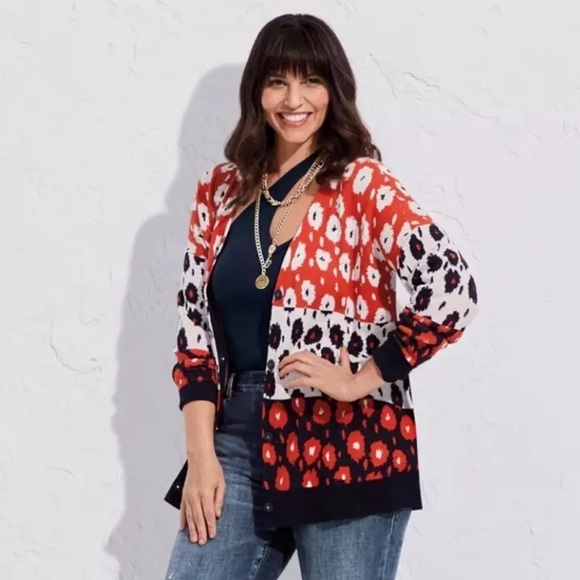 CAbi Multicolor Patterned Cardigan - Picture 2 of 9